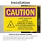 Signmission Radiation & Laser Sign, 7 in H x 10 in W, Vinyl Decal, Rectangle OS-2PACK-CR-D-710-L-10145 - alternate 4